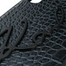 Чехол Karl Lagerfeld Animal print Croco Signature Hard PU для iPhone XS Max, черный
