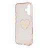 Guess для iPhone 16 чехол PC/TPU Heart Pink
