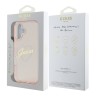 Guess для iPhone 16 чехол PC/TPU Heart Pink