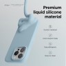 Elago для iPhone 15 Pro чехол Soft silicone (Liquid) Sky Blue
