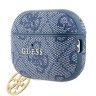 Guess для Airpods Pro 2 чехол PU leather 4G with Classic metal logo and Charm Blue