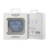 Guess для Airpods Pro 2 чехол PU leather 4G with Classic metal logo and Charm Blue