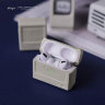 Чехол Elago AW3 Retro design Silicone case для AirPods Pro, белый