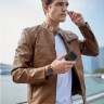 Uniq для Airpods 4 чехол Lyden Leatherette with handstrap Black