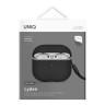 Uniq для Airpods 4 чехол Lyden Leatherette with handstrap Black