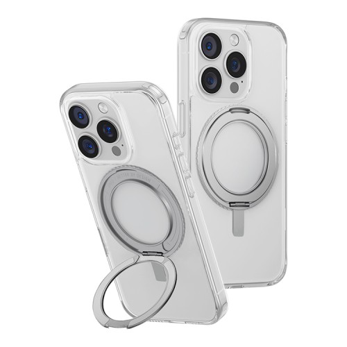 Uniq для iPhone 16 Pro чехол Swivix with 360-Rotating stand Clear (Magsafe)