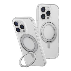 Uniq для iPhone 16 Pro чехол Swivix with 360-Rotating stand Clear (Magsafe)