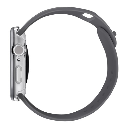 Uniq для Apple Watch 42 mm чехол VOUTE with 9H Tempered Glass Silver