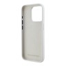 Karl Lagerfeld для iPhone 15 Pro Max чехол Liquid Silicone Metal Logo Initials Hard White