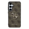 Guess для Galaxy S25 чехол PU 4G Big metal logo Hard Brown
