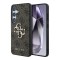 Guess для Galaxy S25 чехол PU 4G Big metal logo Hard Brown