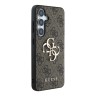 Guess для Galaxy S25 чехол PU 4G Big metal logo Hard Brown