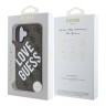 Guess для iPhone 16 чехол PU Love Guess logo Hard Brown (MagSafe)