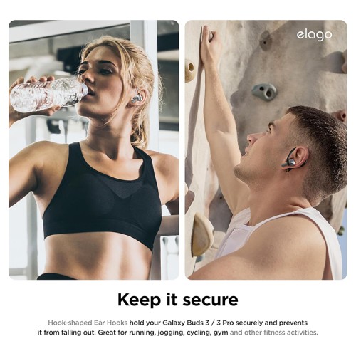Elago для Galaxy Buds 3/3 Pro крепление EarHook Dark Grey (2 шт.)