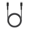 Кабель EnergEA FibraTough Type-C на Type-C 10-Gbps 5A (1 метр), черный