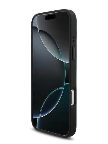 BMW для iPhone 17 Pro Max чехол M-series PU Quilted Metal logo Hard Black (MagSafe)
