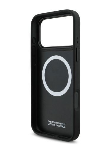 BMW для iPhone 17 Pro Max чехол M-series PU Quilted Metal logo Hard Black (MagSafe)
