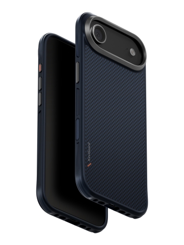 Uniq для iPhone Air чехол KEVA Kevlar Trance Blue (MagSafe)