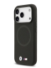 BMW для iPhone 17 Pro чехол M-series PU Full Wrapped Metal logo & Cam Hard Black (MagSafe)