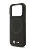 BMW для iPhone 17 Pro чехол M-series PU Full Wrapped Metal logo & Cam Hard Black (MagSafe)