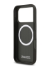 BMW для iPhone 17 Pro чехол M-series PU Full Wrapped Metal logo & Cam Hard Black (MagSafe)