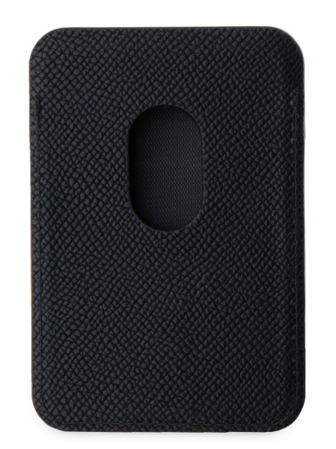 Guess картхолдер Wallet Cardslot MagSafe PU Grained leather Triangle Metal logo Black