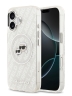 Karl Lagerfeld для iPhone 17 чехол IML NFT Karl&Choup Head on logo Metal Cam Hard Grey (MagSafe)
