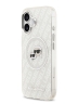 Karl Lagerfeld для iPhone 17 чехол IML NFT Karl&Choup Head on logo Metal Cam Hard Grey (MagSafe)