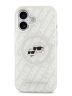 Karl Lagerfeld для iPhone 17 чехол IML NFT Karl&Choup Head on logo Metal Cam Hard Grey (MagSafe)