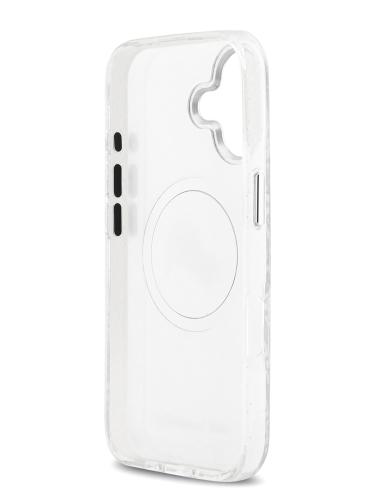 Karl Lagerfeld для iPhone 17 чехол IML NFT Karl&Choup Head on logo Metal Cam Hard Grey (MagSafe)