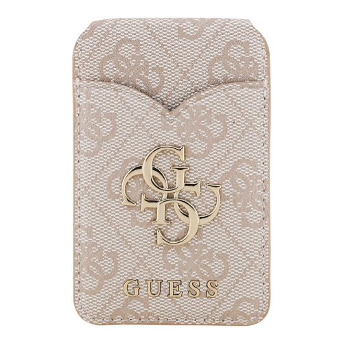 Guess картхолдер бумажник-стенд Wallet MagSafe Cardslot Stand with Mirror PU 4G Big metal logo Pink