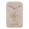 Guess картхолдер бумажник-стенд Wallet MagSafe Cardslot Stand with Mirror PU 4G Big metal logo Pink