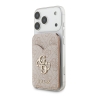 Guess картхолдер бумажник-стенд Wallet MagSafe Cardslot Stand with Mirror PU 4G Big metal logo Pink