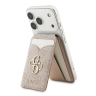 Guess картхолдер бумажник-стенд Wallet MagSafe Cardslot Stand with Mirror PU 4G Big metal logo Pink