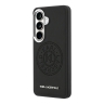 Karl Lagerfeld для Galaxy S26+ чехол PU Perforated Round logo Metal camera Hard Black (MagSafe)