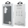 Karl Lagerfeld для Galaxy S26+ чехол PU Perforated Round logo Metal camera Hard Black (MagSafe)