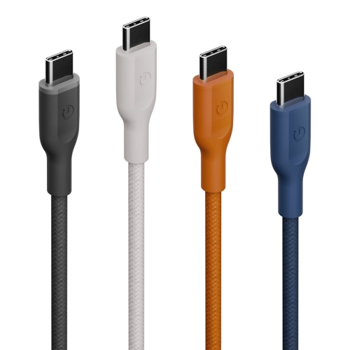 Energea Кабель FLOW 60 USB-C to USB-C PD60W 3A 480Mbps Nanoweave Blue 1.5m