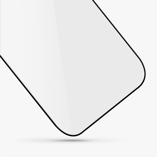 Матовое стекло Uniq OPTIX Matte для iPhone 14 Pro, черная рамка (+installer)