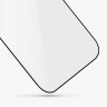 Матовое стекло Uniq OPTIX Matte для iPhone 14 Pro, черная рамка (+installer)