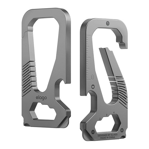 Карабин Elago Titanium EDC (4-in-1), серый