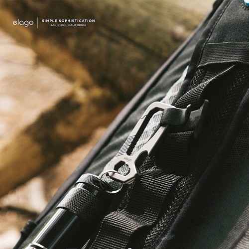 Карабин Elago Titanium EDC (4-in-1), серый