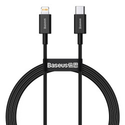 Кабель Baseus Superior Series Fast Charging Data Cable Type-C/Lightning PD 20W (1 метр), черный