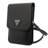 Сумка Guess Wallet Bag Saffiano Triangle logo для смартфонов, черная