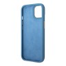 Чехол Guess PU 4G Script metal logo Hard для iPhone 14 Plus, голубой