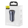 Автомобильная зарядка Baseus Golden Contactor Pro Dual Quick Charger Car Charger U+C 40W, Dark Gray