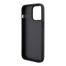 Guess для iPhone 15 Pro чехол PU 4G Triangle Diamond metal logo Hard Black