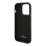 BMW для iPhone 15 Pro Max чехол Signature Leather with Cardslot Hard Black