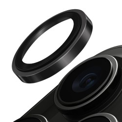 Uniq стекло сапфировое для iPhone 15 Pro Max OPTIX Camera Sapphire Lens Stainless steel Grey