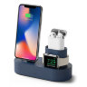 Elago Charging Hub 3 in 1 для устройств Apple, синяя EST-TRIO-JIN