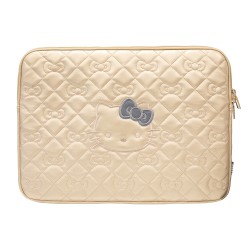 Hello Kitty для ноутбуков 13"/14" чехол Sleeve ZIP PU leather Quilted Bows Gold